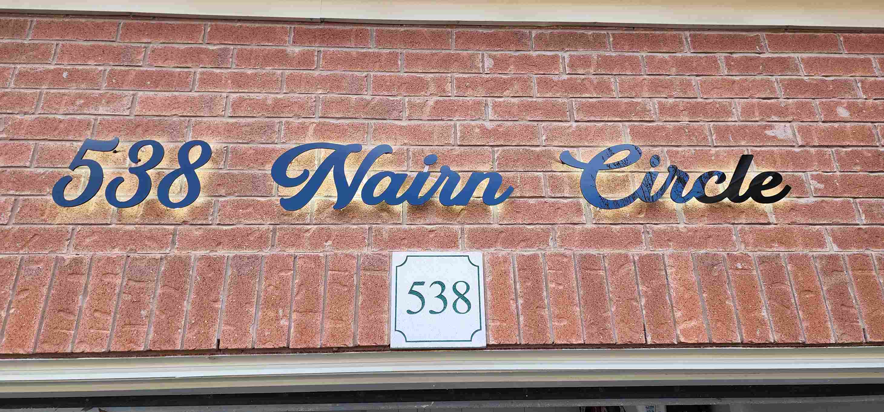 Custom and bulk order address sign