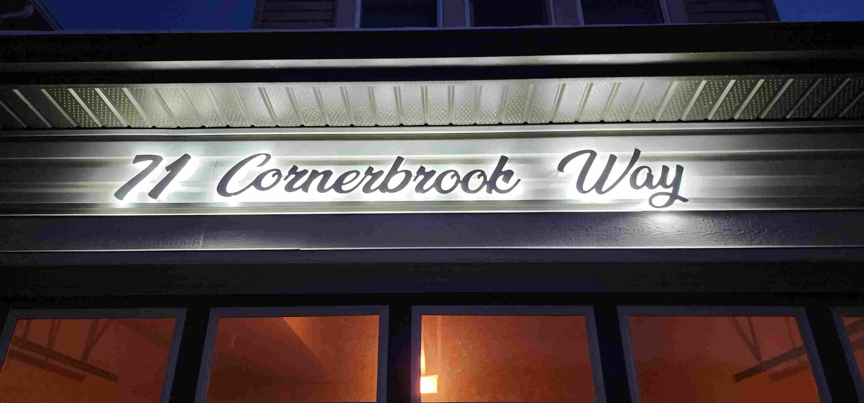 LED and non-LED address sign